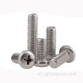 Panci stainless steel head cross screws mesin mesin